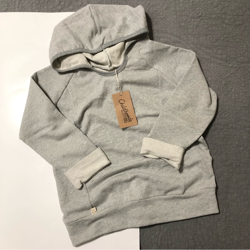 CHILDHOODS Cozy Light Gray Beach Hoodie • 10 Unisex • NWT!